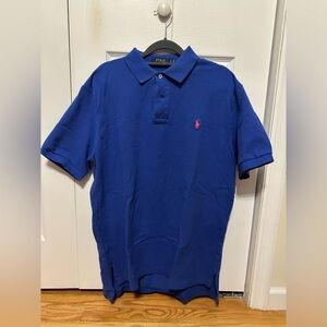 Ralph Lauren polo shirt size L royal blue